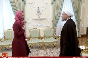 عکس خبری:: دیدار نماینده عالی اتحادیه اروپا با رئیس‌جمهور