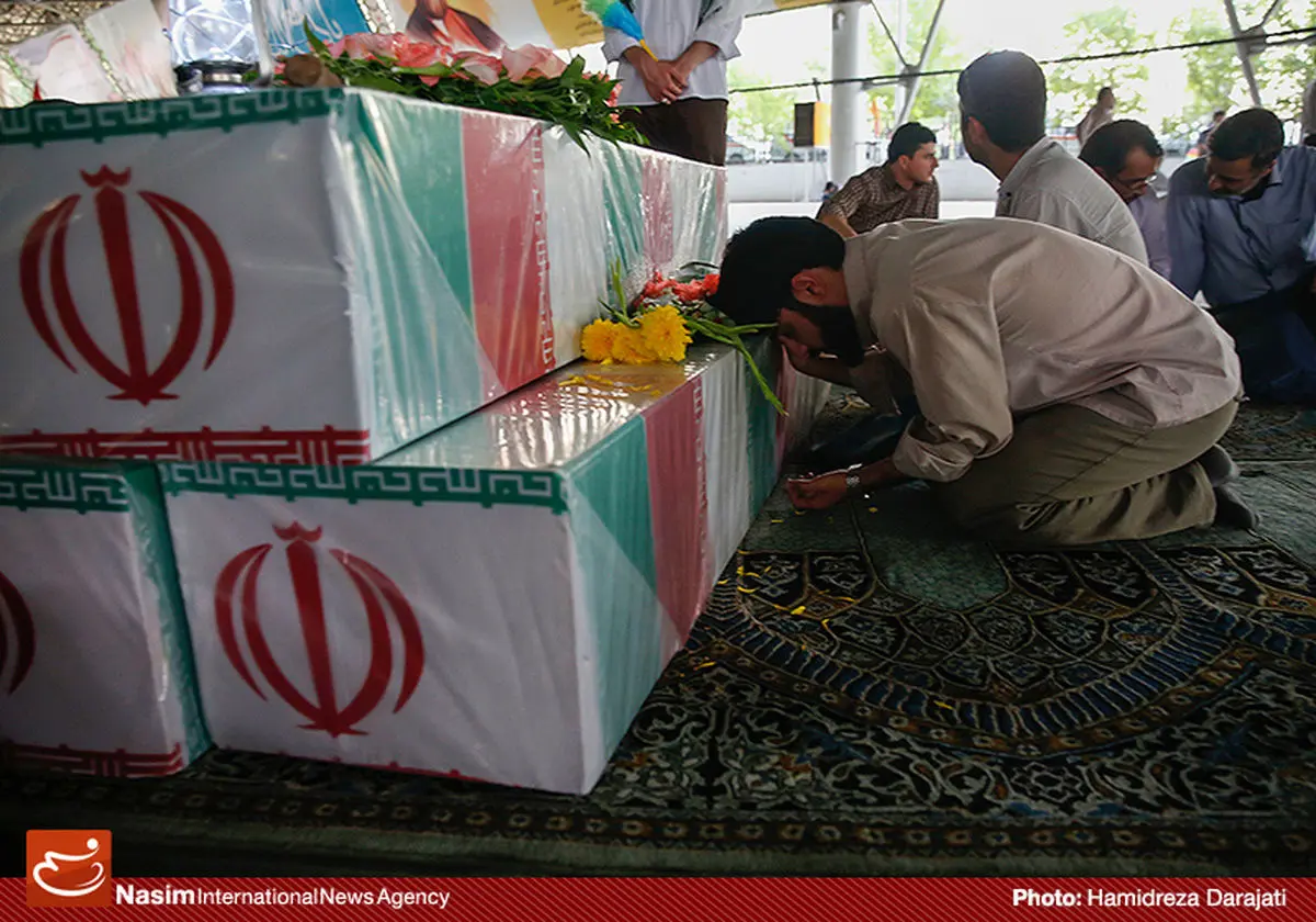 ورود کاروان پیکر شهدای دوران دفاع مقدس به شوشتر