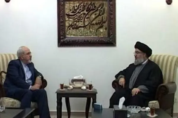 ظریف با  سید حسن نصرالله  دیدار کرد