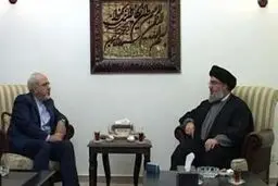 ظریف با  سید حسن نصرالله  دیدار کرد