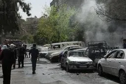 تروریست‌ها مناطق مسکونی دمشق را هدف گرفتند