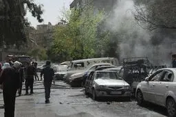 تروریست‌ها مناطق مسکونی دمشق را هدف گرفتند