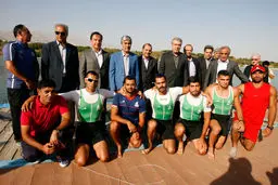 رئیس کمیته ملی المپیک از اردوی تیم ملی قایقرانی بازدید کرد