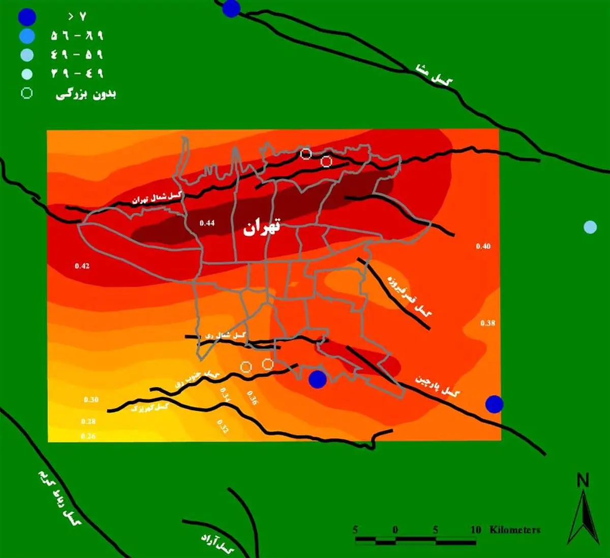 گسل شهر تهران فعال نشده است