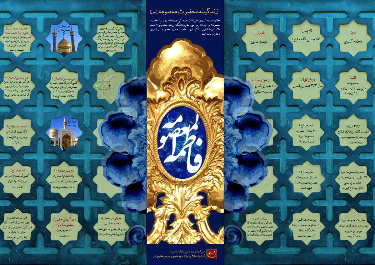 گرافیک اطلاع‌رسان:: زندگینامه حضرت معصومه(س)