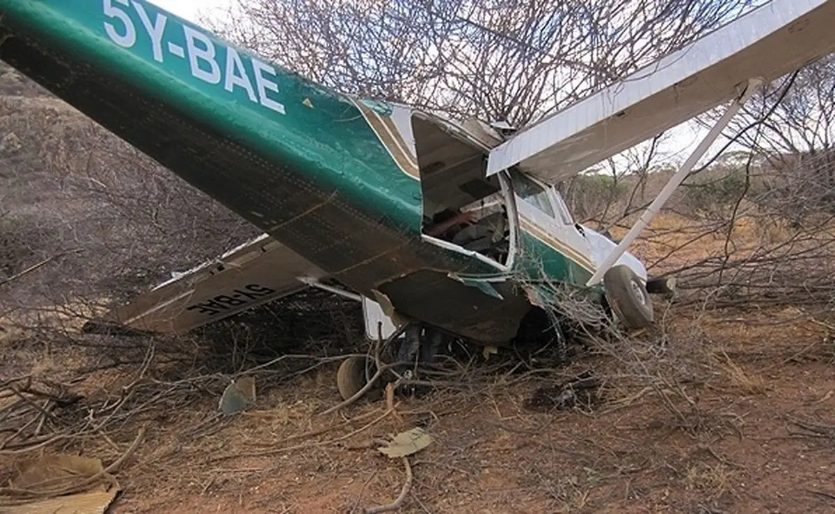 سقوط هواپیمای آموزشی در قزوین تلفات جانی نداشت