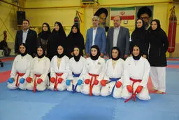 کیومرث هاشمی و رباب شهریان در اردوی تیم ملی کاراته بانوان حضور یافتند