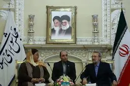 لاریجانی: بسترهای لازم برای توسعه هر چه بیشتر روابط ایران و غنا فراهم شده است