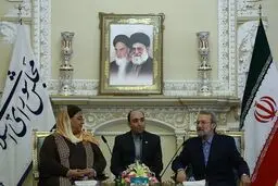 لاریجانی: بسترهای لازم برای توسعه هر چه بیشتر روابط ایران و غنا فراهم شده است