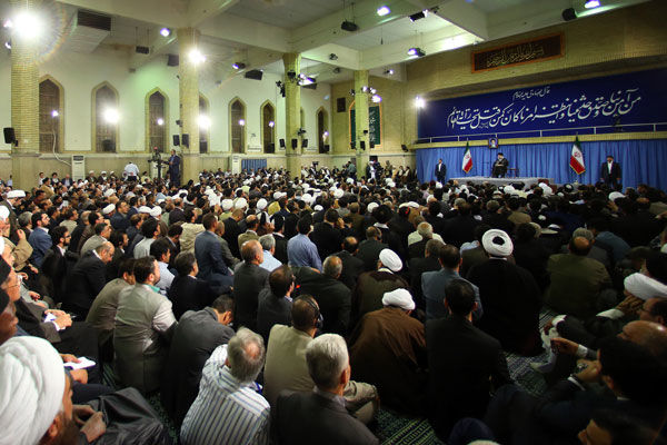اعضای مجمع جهانی اهل بیت و اتحادیه‌ رادیو و تلویزیون‌های اسلامی با رهبر انقلاب دیدار کردند