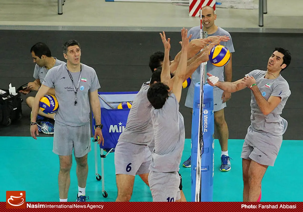 آخرین تمرین تیم ملی والیبال پیش از سفر به لهستان در غیاب موسوی مصدوم برگزار شد