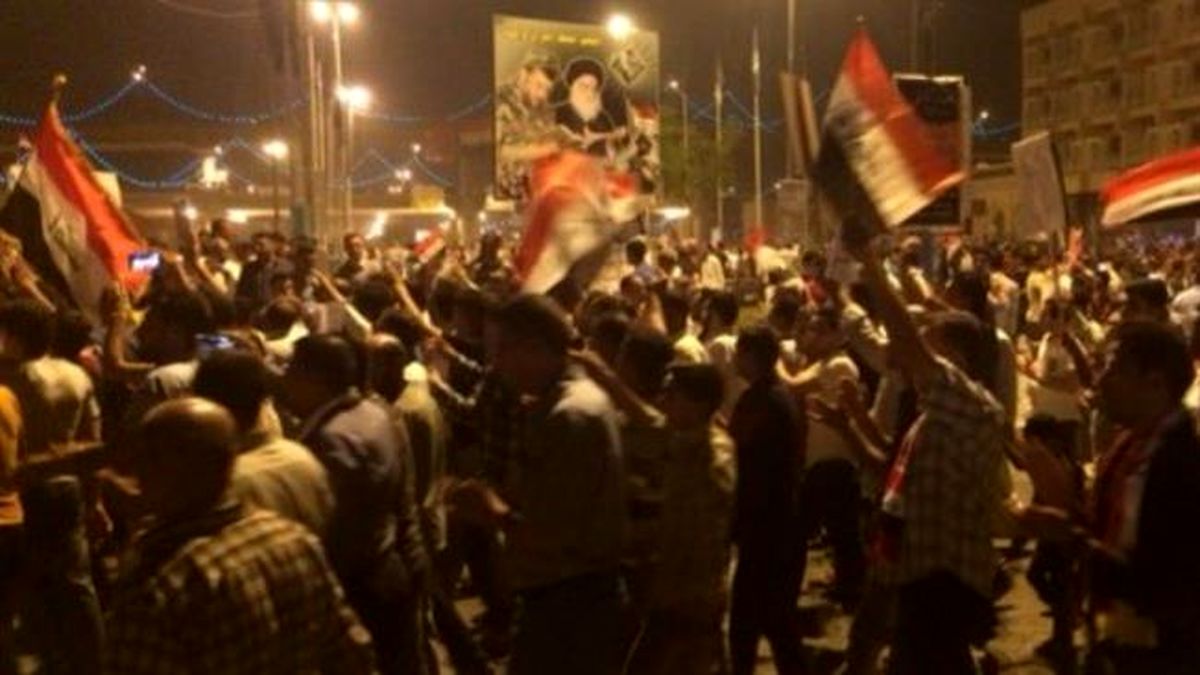 تظاهرات در حمایت از اصلاحات حیدر العبادی در عراق