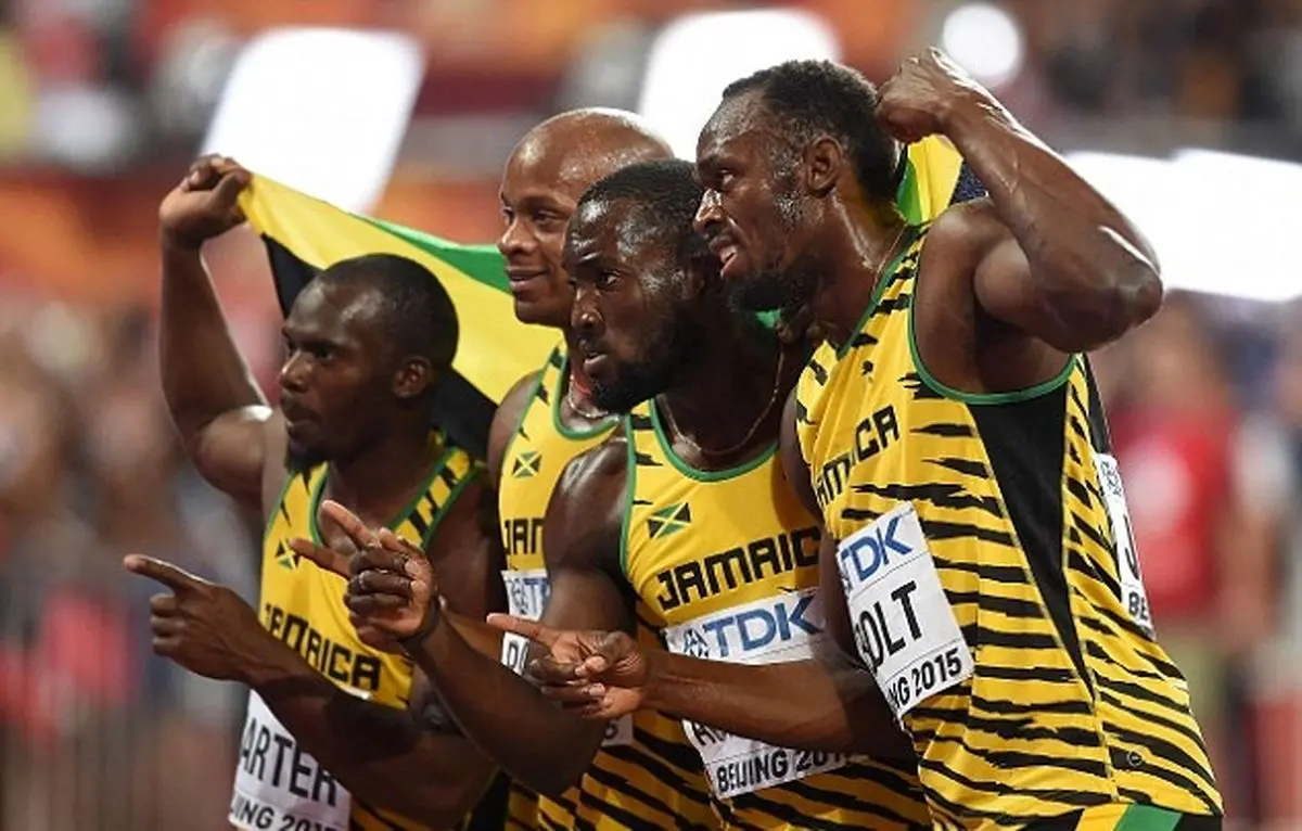 ویدئو:: قهرمانی تیم چهار در ۴۰۰ متر جامائیکا در مسابقات قهرمانی جهان