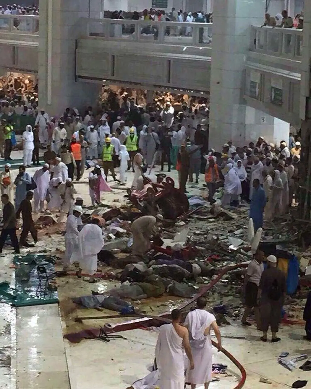 العربیه: ۲۰۱  نفر در مسجدالحرام مجروح شدند