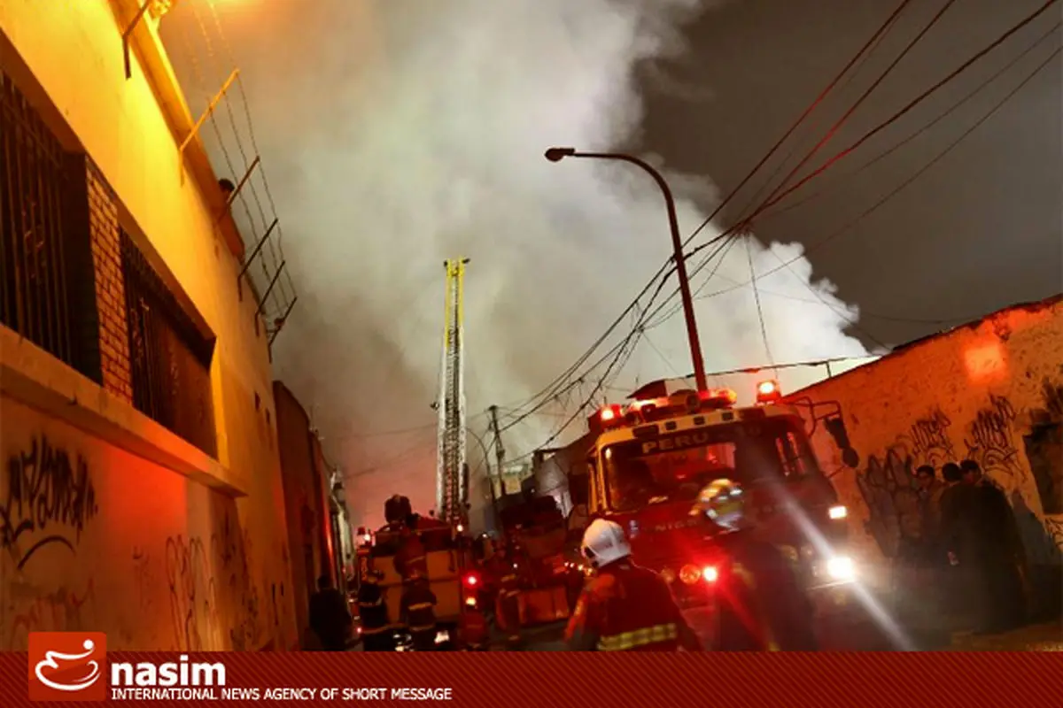 چهار کارگر از میان شعله‌های آتش نجات یافتند