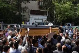 پیکر آیت‌الله خزعلی تشییع شد