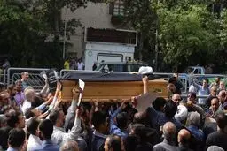 پیکر آیت‌الله خزعلی تشییع شد