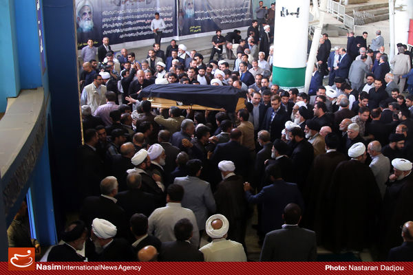 گزارش کامل «نسیم» از مراسم تشییع پیکر مطهر آیت‌الله ابوالقاسم خزعلی در تهران
