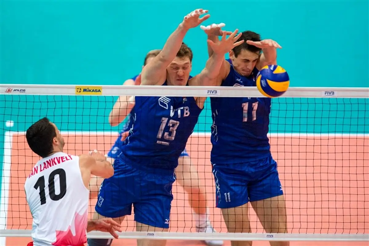 تیم‌های والیبال روسیه و ایتالیا به پیروزی رسیدند