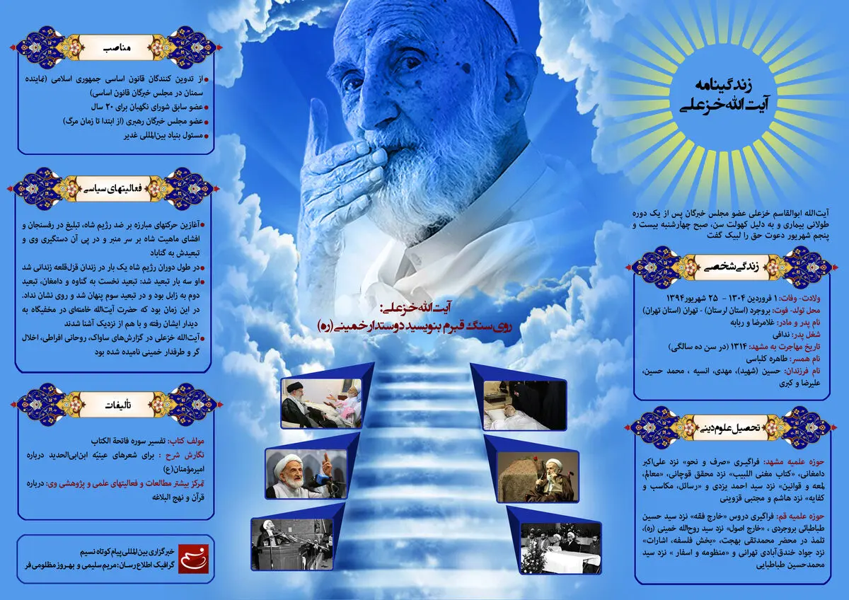 گرافیک اطلاع‌رسان:: زندگینامه آیت‌الله خزعلی