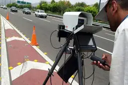 تخلفات ثبتی دوربین  از ۲۰ شهریور کمتر از دو ساعت پیامک می‌شود