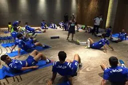 گزارش تصویری:: آخرین تمرین تیم ملی، قبل از دیدار مقابل هند