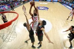 گزارش تصویری:: پیروزی آسان بسکتبال ایران برابر ژاپن