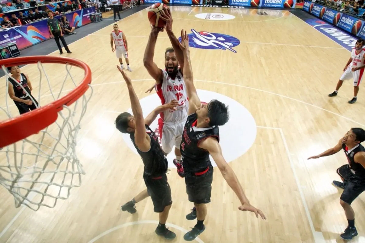 گزارش تصویری:: پیروزی آسان بسکتبال ایران برابر ژاپن