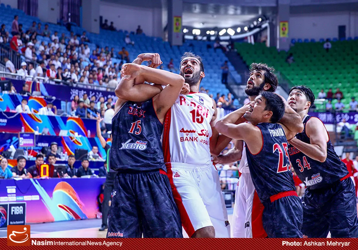 گزارش تصویری:: دیدار تیم‌های بسکتبال ایران و ژاپن
