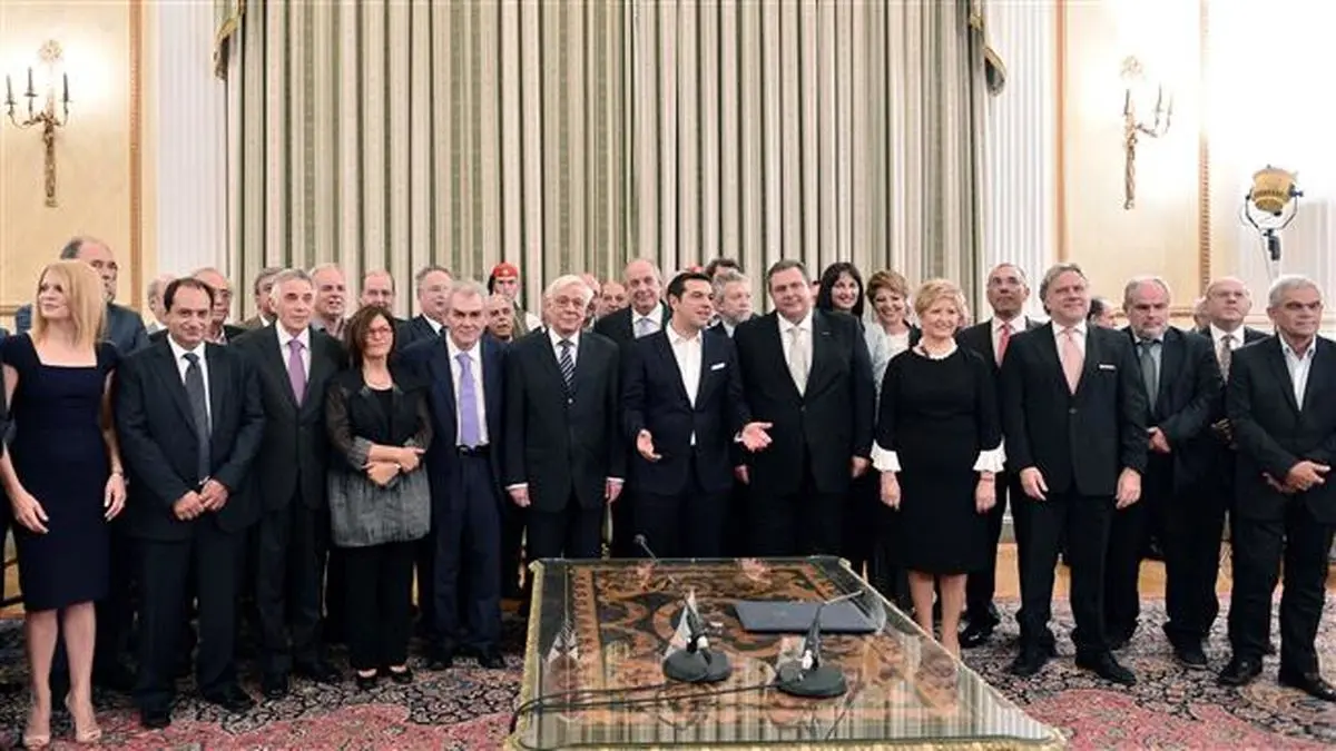 کابینه جدید یونان تشکیل شد