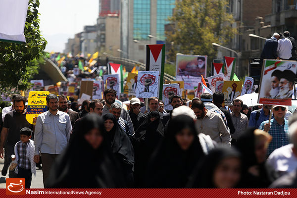 راهپیمایی نمازگزاران تهرانی علیه آل‌سعود  پس از نماز جمعه برگزار شد