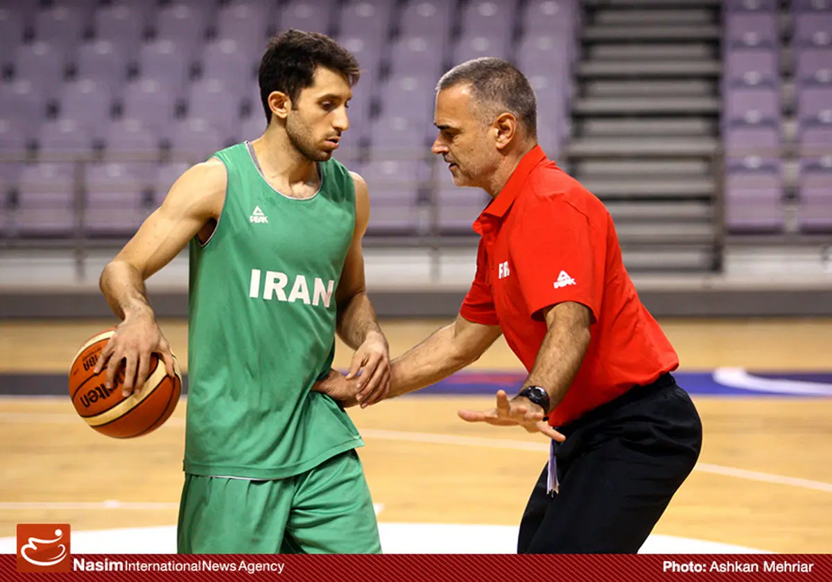 گزارش تصویری:: تمرین تیم ملی بسکتبال ایران پیش از بازی با کره‌جنوبی