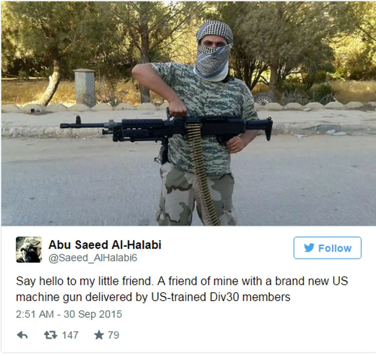 اسلحه‌های پیشرفته آمریکایی در دستان جنگجویان سوری +عکس