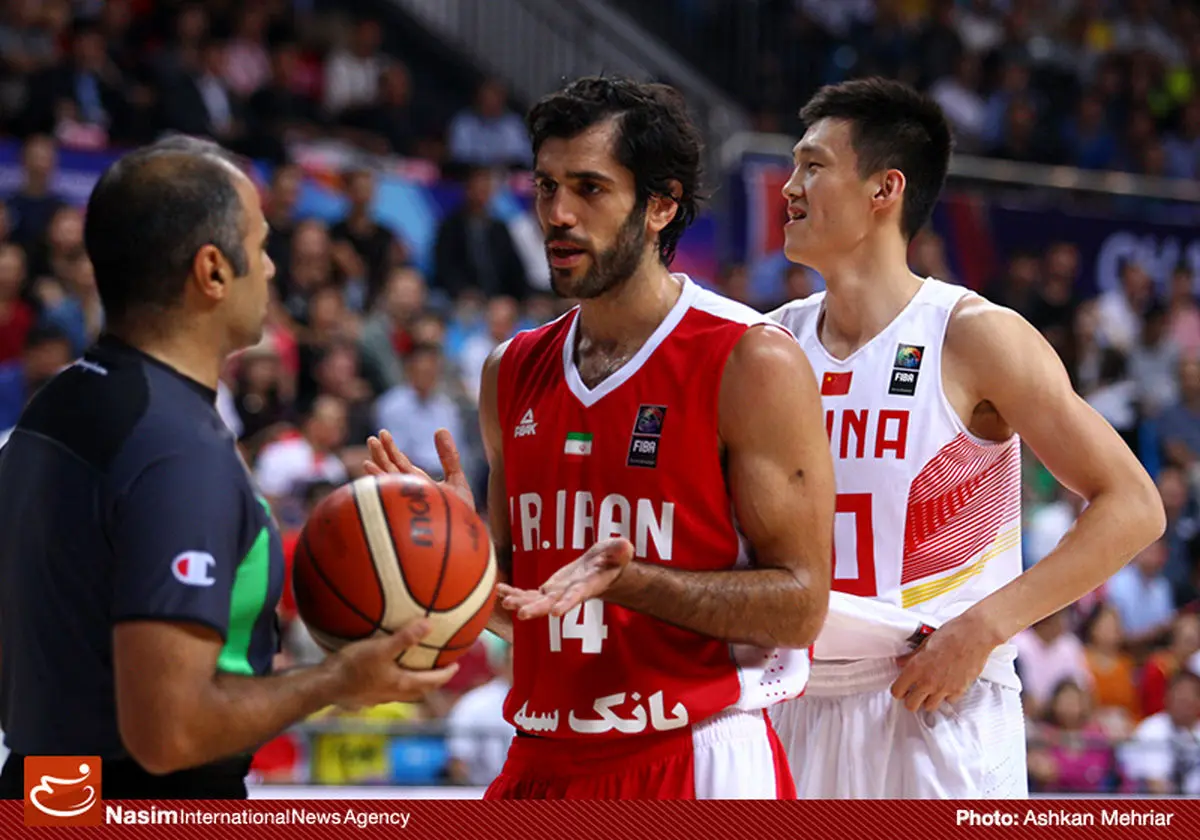 گزارش تصویری:: دیدار تیم‌های ملی بسکتبال ایران و چین