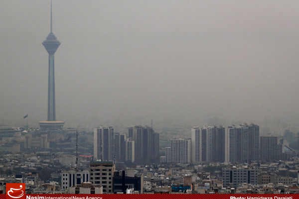 شاخص آلودگی هوای تهران در شرایط 