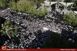 گزارش تصویری:: تشییع پیکر جان‌باختگان فاجعه منا در تهران