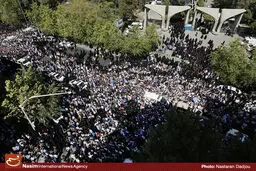 گزارش تصویری:: تشییع پیکر جان‌باختگان فاجعه منا در تهران