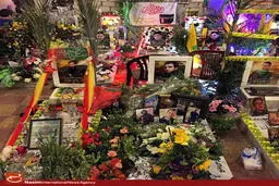 گزارش تصویری:: گلباران مقبره شهدای حزب‌الله لبنان در عید قربان