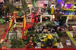 گزارش تصویری:: گلباران مقبره شهدای حزب‌الله لبنان در عید قربان