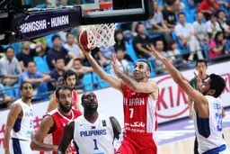 تیم ملی بسکتبال مقابل فیلیپین شکست خورد