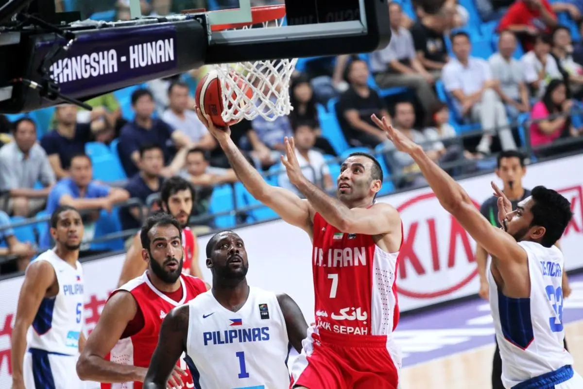 تیم ملی بسکتبال مقابل فیلیپین شکست خورد