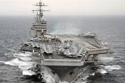 آمریکا ناو خود را از خلیج فارس خارج کرد