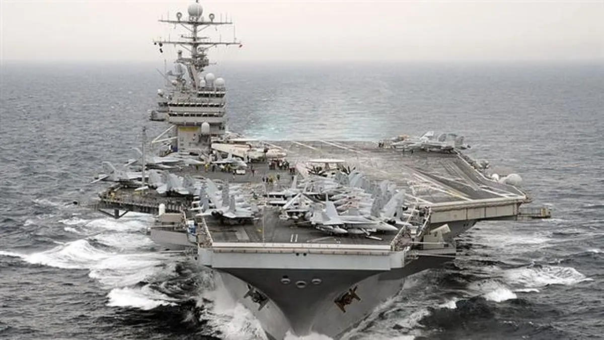 آمریکا ناو خود را از خلیج فارس خارج کرد