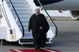 رئیس جمهور وارد ساری شد