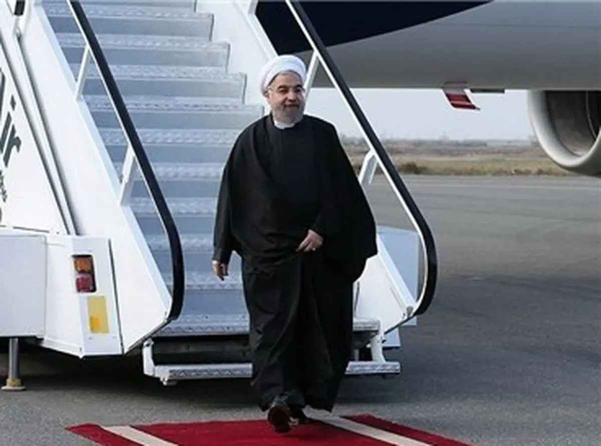 رئیس جمهور وارد ساری شد