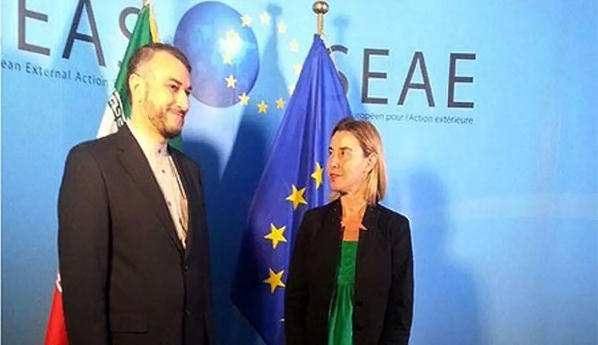 امیرعبداللهیان در بروکسل با موگرینی دیدار کرد