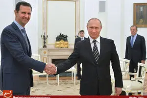 عکس خبری:: دیدار بشار اسد و ولادیمیر پوتین در مسکو