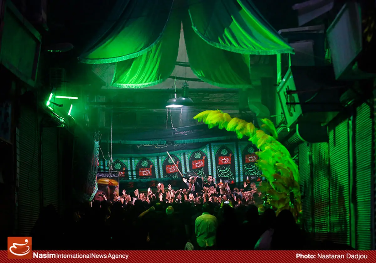 گزارش تصویری:: مراسم عزاداری تاسوعا در بازار تهران