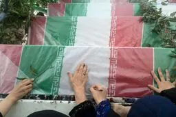 تشییع دو شهید گمنام در دانشگاه صنعتی مالک اشتر وزارت دفاع