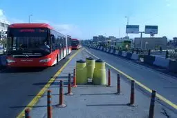عملیات اجرایی خط ۱۰ BRT در بزرگراه آیت‌الله سعیدی آغاز شد